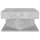 vidaXL betonszürke szerelt fa dohányzóasztal 57 x 57 x 30 cm