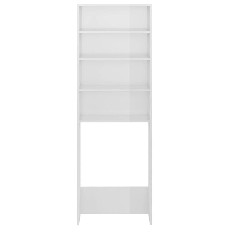 vidaXL magasfényű fehér mosógépszekrény 64 x 24 x 190 cm