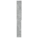 vidaXL betonszürke mosógépszekrény 64 x 25,5 x 190 cm