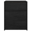 vidaXL 2 darab fekete tömör fenyőfa éjjeliszekrény 40 x 31 x 50 cm