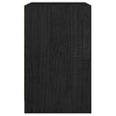 vidaXL 2 darab fekete tömör fenyőfa éjjeliszekrény 40 x 31 x 50 cm