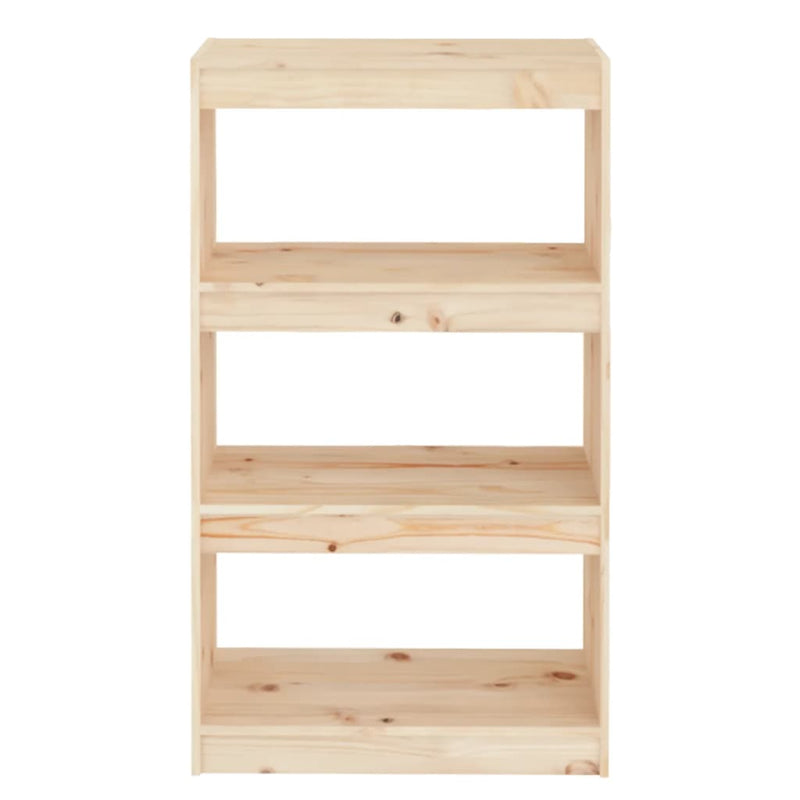 vidaXL tömör fenyőfa könyvszekrény/térelválasztó 60 x 30 x 103,5 cm