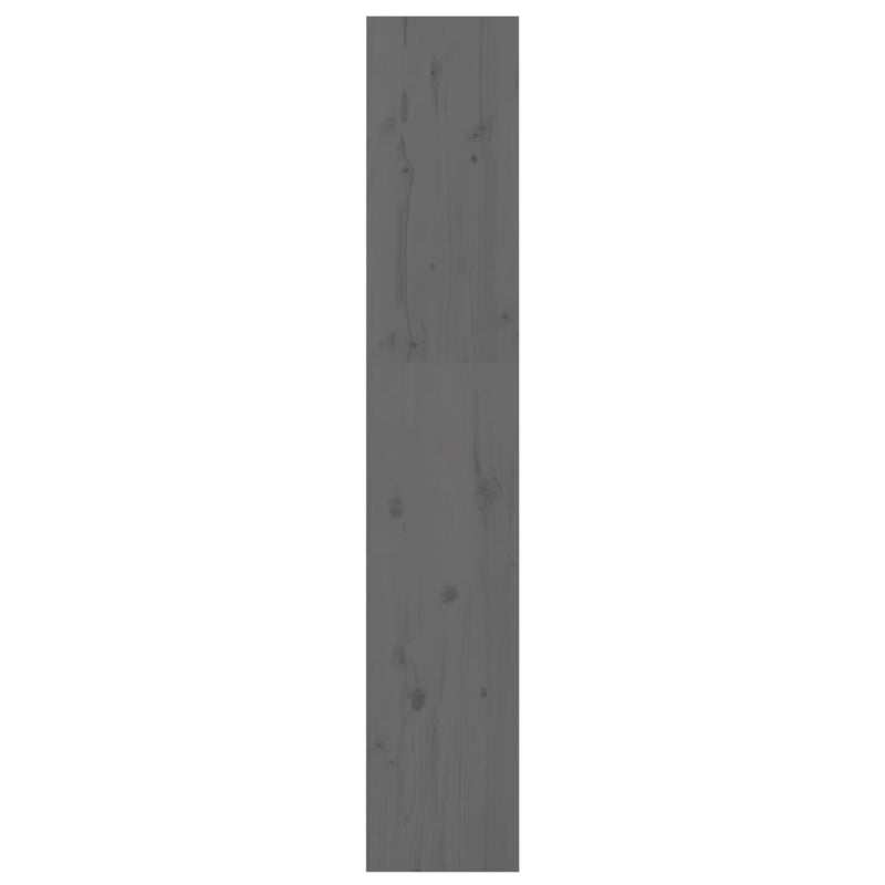 vidaXL szürke tömör fenyőfa könyvszekrény/térelválasztó 60x30x167,5 cm