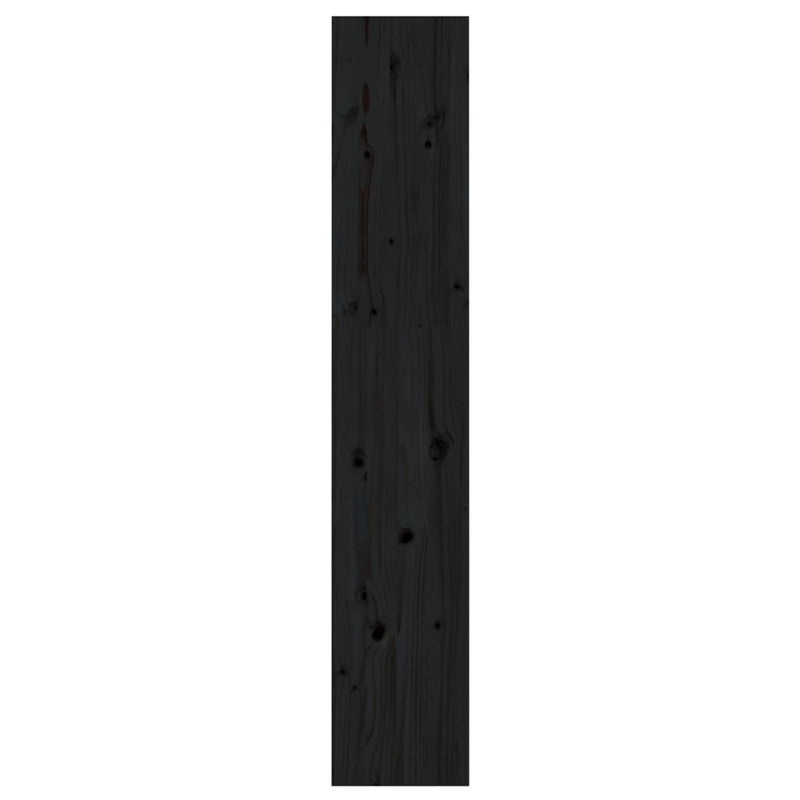 vidaXL fekete fenyőfa könyvszekrény/térelválasztó 60 x 30 x 167,5 cm