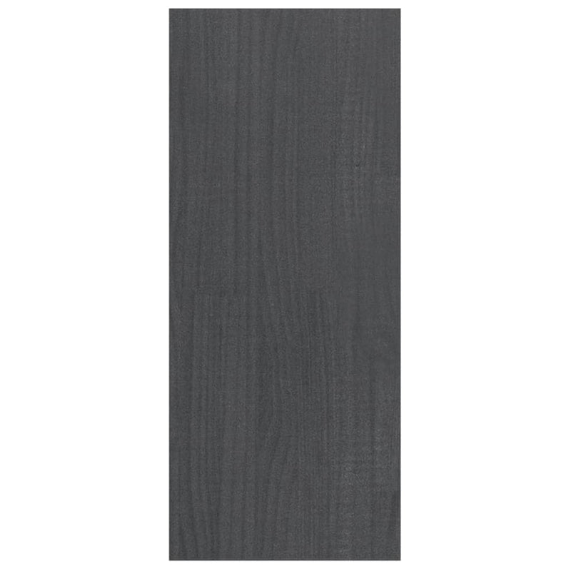 vidaXL szürke fenyőfa könyvszekrény térelválasztó 100 x 30 x 71,5 cm
