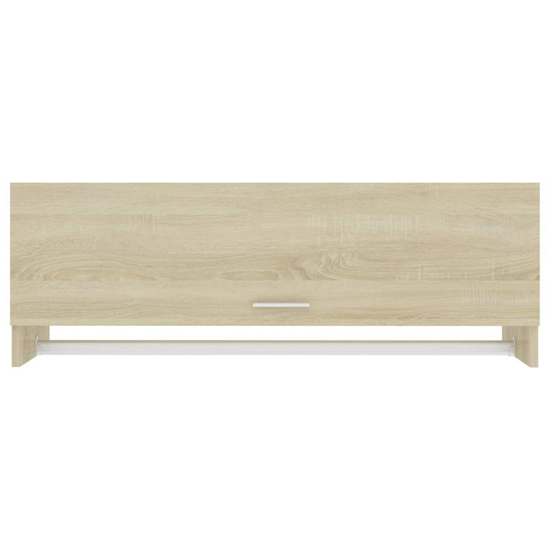 vidaXL sonoma tölgy színű szerelt fa ruhásszekrény 100 x 32,5 x 35 cm