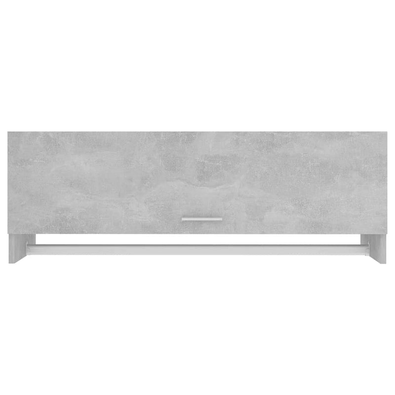 vidaXL betonszürke szerelt fa ruhásszekrény 100 x 32,5 x 35 cm
