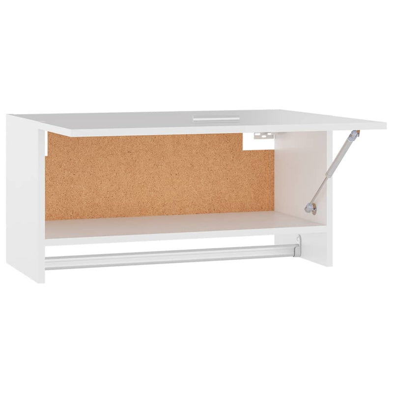 vidaXL fehér szerelt fa ruhásszekrény 70 x 32,5 x 35 cm