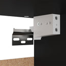 vidaXL fekete szerelt fa ruhásszekrény 70 x 32,5 x 35 cm