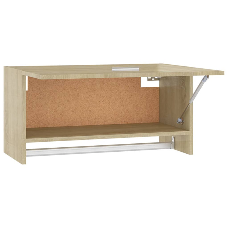 vidaXL sonoma tölgy színű szerelt fa ruhásszekrény 70 x 32,5 x 35 cm