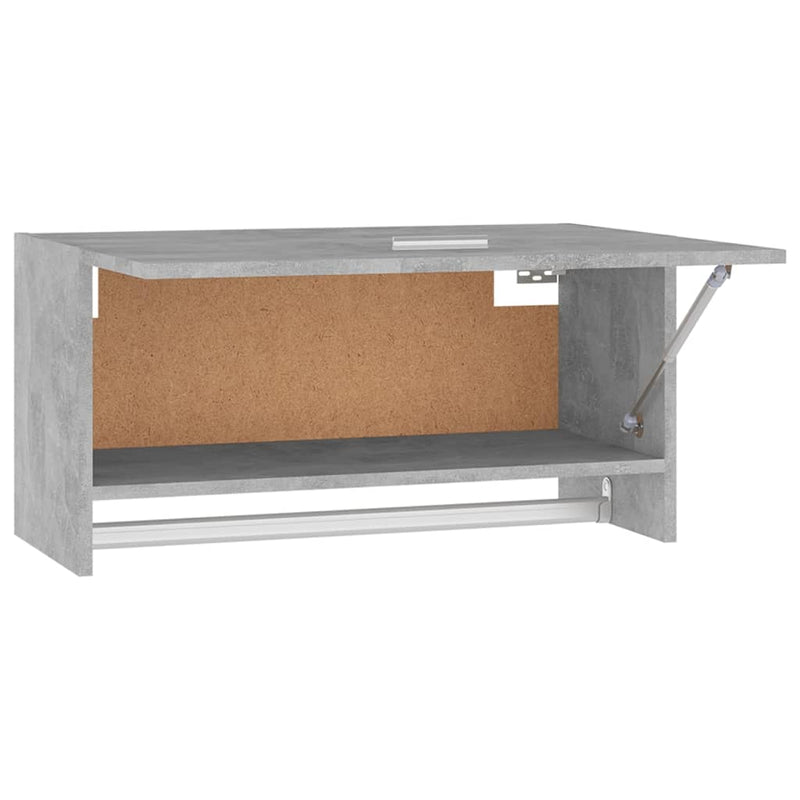 vidaXL betonszürke szerelt fa ruhásszekrény 70 x 32,5 x 35 cm