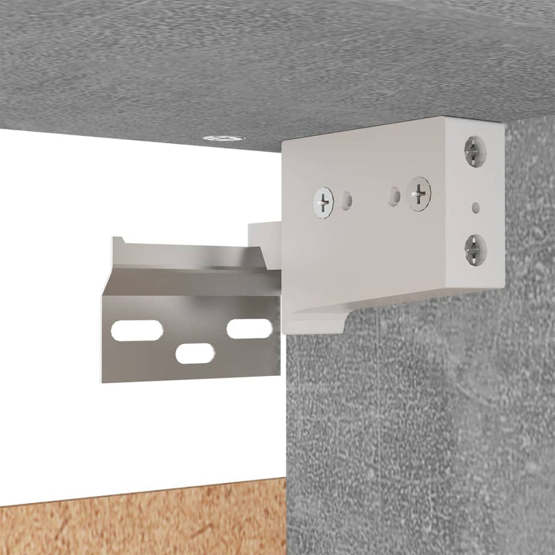 vidaXL betonszürke szerelt fa ruhásszekrény 70 x 32,5 x 35 cm