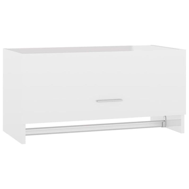 vidaXL magasfényű fehér szerelt fa ruhásszekrény 70 x 32,5 x 35 cm
