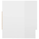 vidaXL magasfényű fehér szerelt fa ruhásszekrény 70 x 32,5 x 35 cm