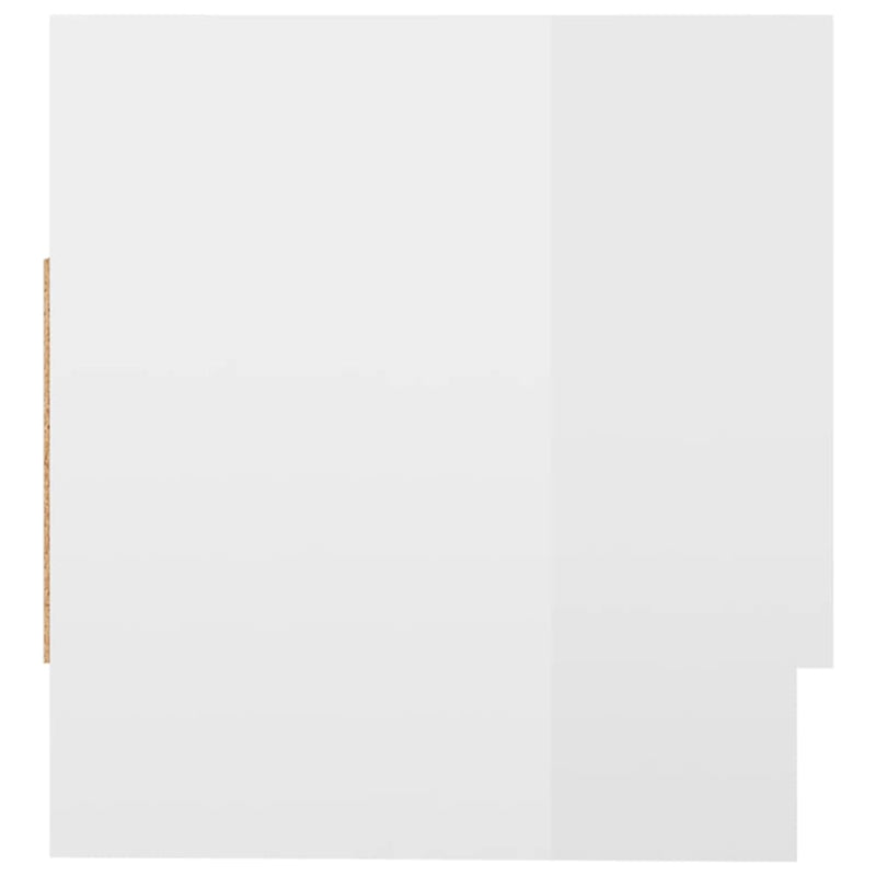 vidaXL magasfényű fehér szerelt fa ruhásszekrény 70 x 32,5 x 35 cm