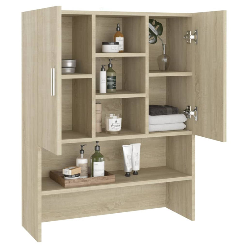 vidaXL sonoma tölgy színű mosógépszekrény 70,5 x 25,5 x 90 cm