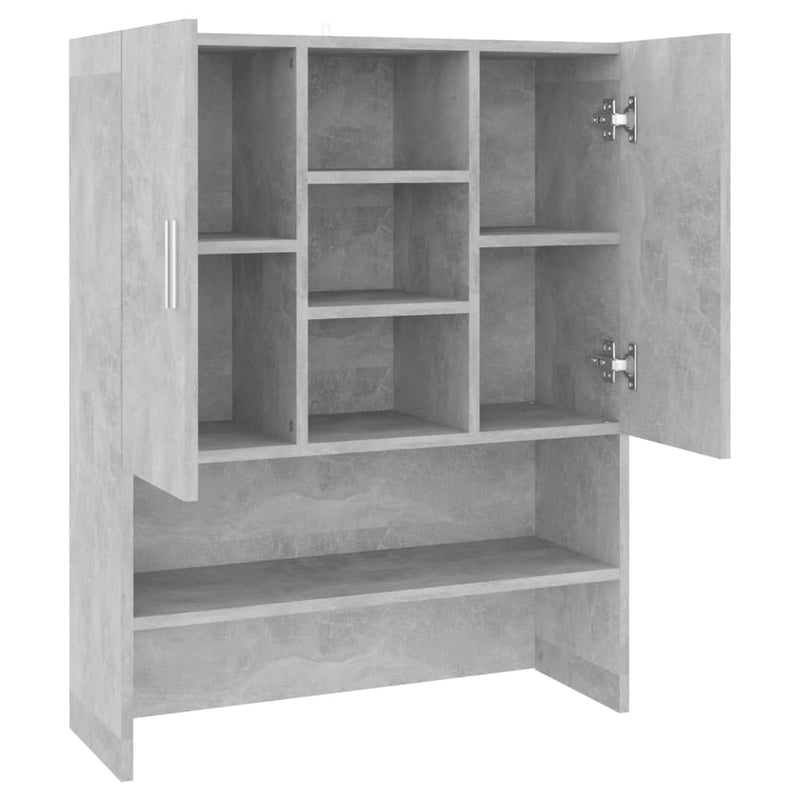 vidaXL betonszürke mosógépszekrény 70,5 x 25,5 x 90 cm