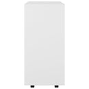 vidaXL fehér szerelt fa kerekes szekrény 60 x 35 x 75 cm