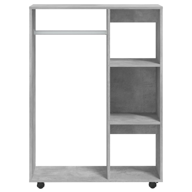 vidaXL betonszürke szerelt fa ruhásszekrény 80 x 40 x 110 cm