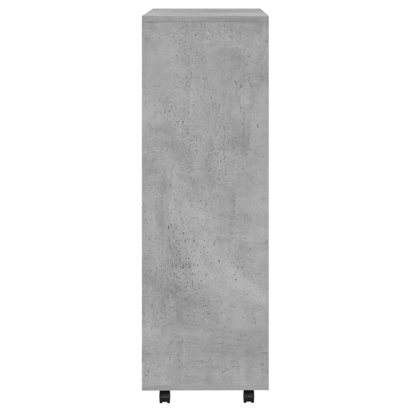 vidaXL betonszürke szerelt fa ruhásszekrény 80 x 40 x 110 cm