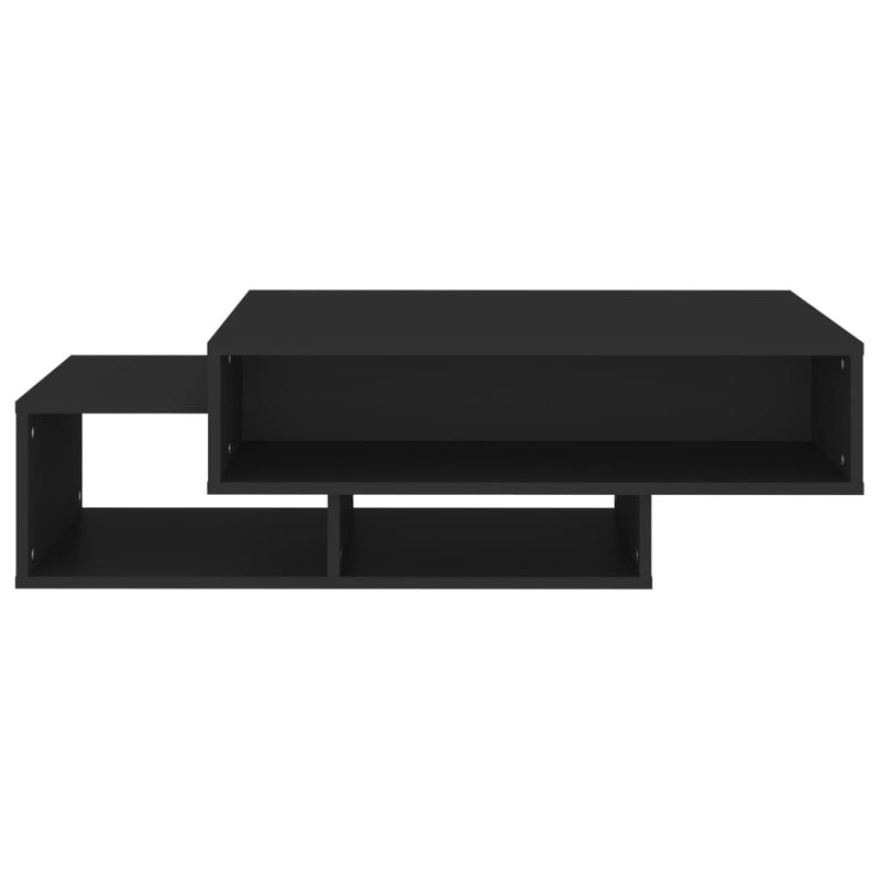 vidaXL fekete szerelt fa dohányzóasztal 105 x 55 x 32 cm