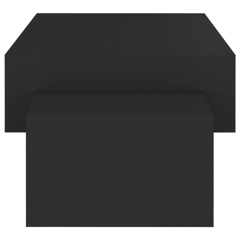 vidaXL fekete szerelt fa dohányzóasztal 105 x 55 x 32 cm