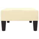 vidaXL krémszínű műbőr lábzsámoly 78 x 56 x 32 cm