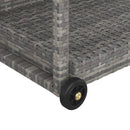 vidaXL szürke polyrattan bárkocsi 100 x 45 x 83 cm