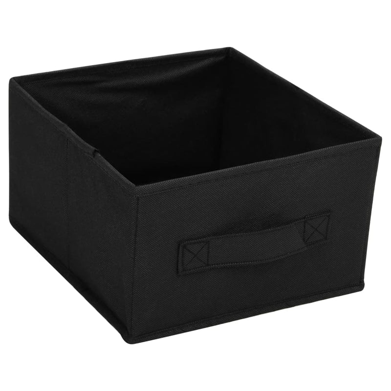 vidaXL 6 fiókos fekete acél tárolószekrény 55 x 29 x 55 cm