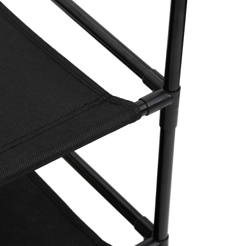 vidaXL 6 fiókos fekete acél tárolószekrény 55 x 29 x 55 cm