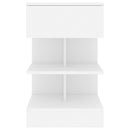 vidaXL fehér szerelt fa éjjeliszekrény 40 x 35 x 65 cm