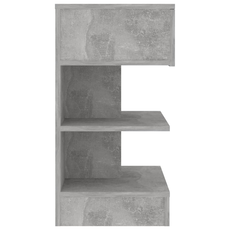 vidaXL 2 db betonszürke éjjeliszekrény 40 x 35 x 65 cm