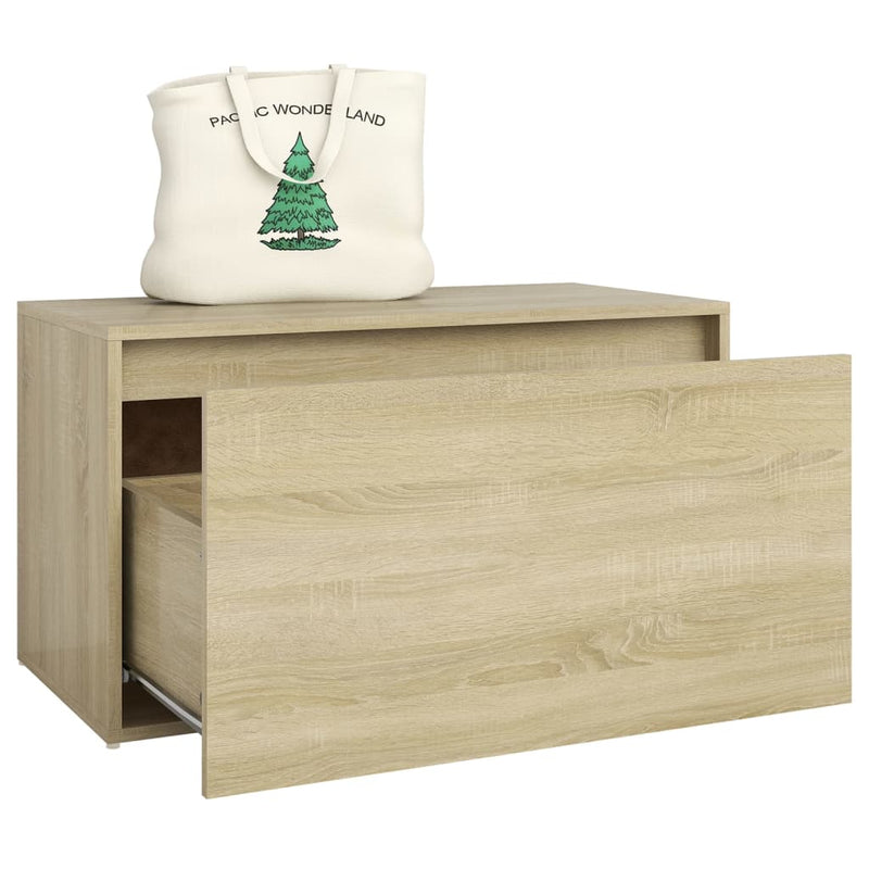 vidaXL sonoma tölgy színű szerelt fa előszoba pad 80 x 40 x 45 cm