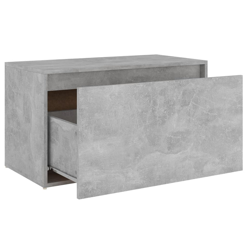 vidaXL betonszürke szerelt fa előszobapad 80 x 40 x 45 cm