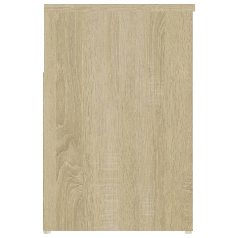 vidaXL sonoma tölgy színű szerelt fa cipőtároló pad 80 x 30 x 45 cm