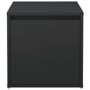 vidaXL fekete szerelt fa tárolódoboz 40,5 x 40 x 40 cm