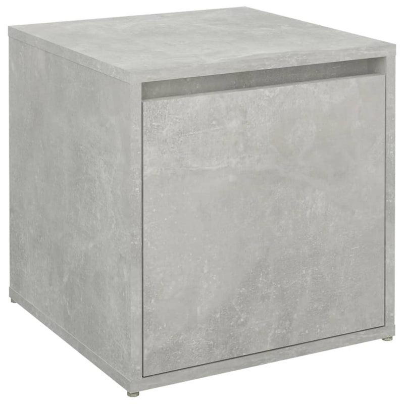 vidaXL betonszürke szerelt fa tárolódoboz 40,5 x 40 x 40 cm