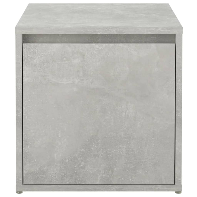 vidaXL betonszürke szerelt fa tárolódoboz 40,5 x 40 x 40 cm
