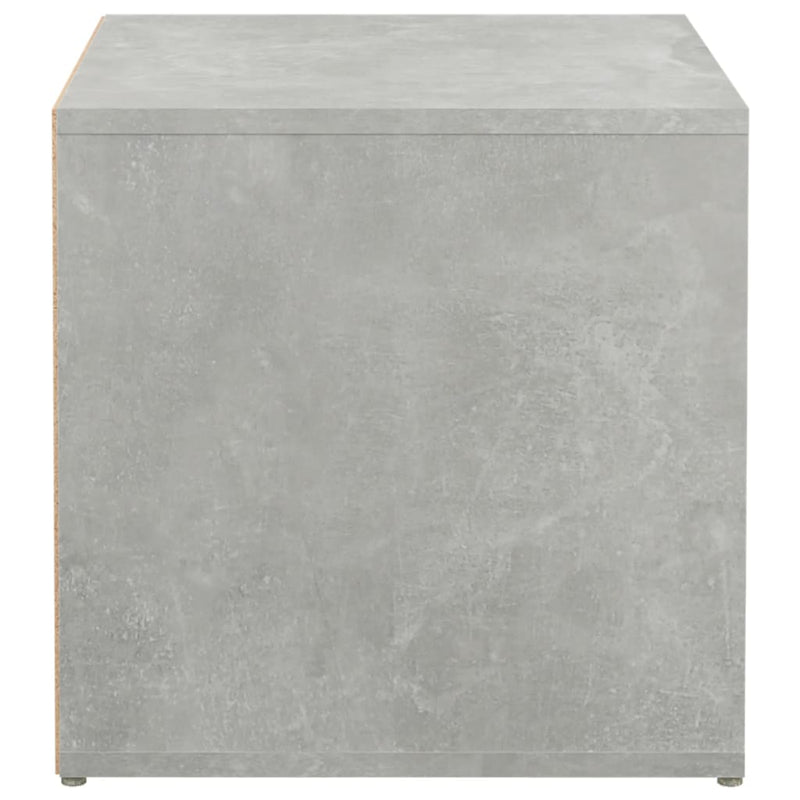 vidaXL betonszürke szerelt fa tárolódoboz 40,5 x 40 x 40 cm