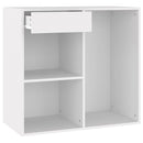 vidaXL fehér szerelt fa pipereszekrény 80 x 40 x 75 cm