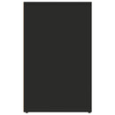 vidaXL fekete szerelt fa pipereszekrény 80 x 40 x 65 cm