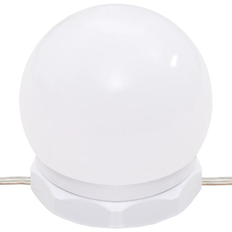 vidaXL betonszürke tükrös szekrény LED-ekkel 76 x 15 x 55 cm