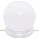 vidaXL magasfényű fehér tükrös szekrény LED-ekkel 60 x 31,5 x 62 cm