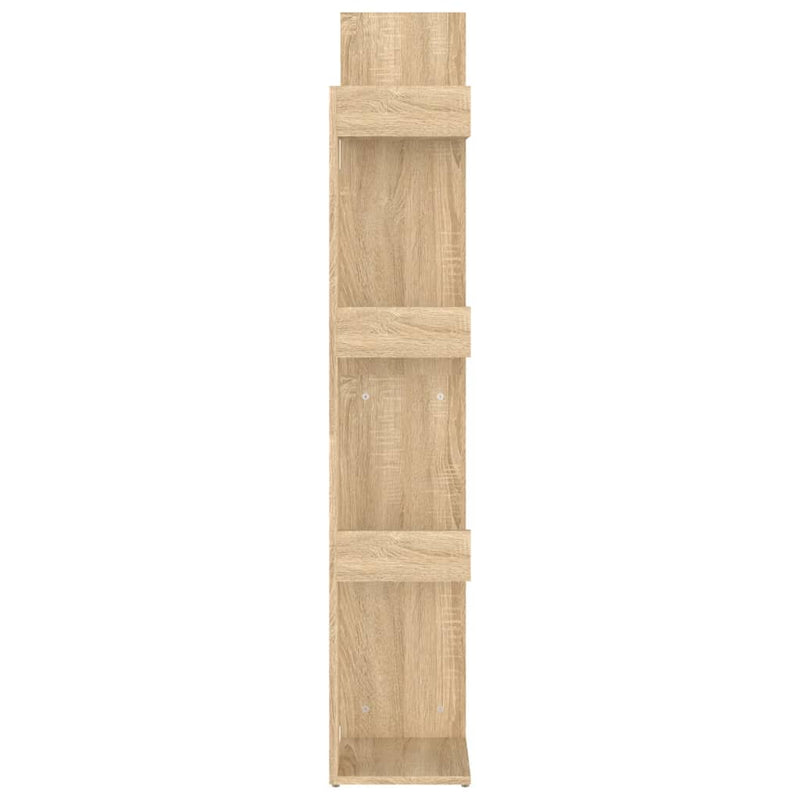 vidaXL sonoma tölgy színű szerelt fa könyvszekrény 48 x 25,5 x 140 cm
