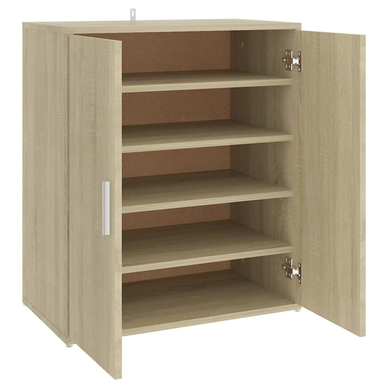 vidaXL sonoma tölgy színű szerelt fa cipősszekrény 60 x 35 x 70 cm