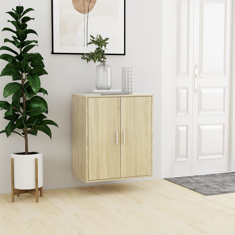 vidaXL sonoma tölgy színű szerelt fa cipősszekrény 60 x 35 x 70 cm