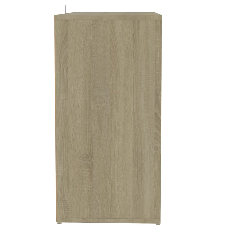 vidaXL sonoma tölgy színű szerelt fa cipősszekrény 60 x 35 x 70 cm