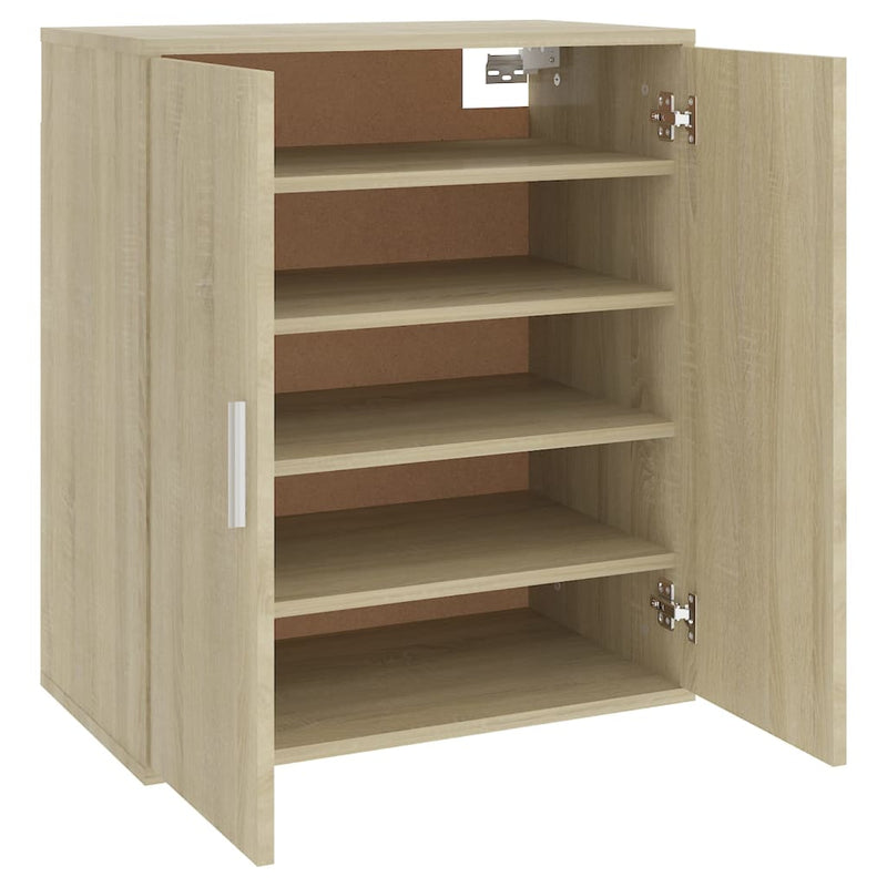 vidaXL sonoma tölgy színű szerelt fa cipősszekrény 60 x 35 x 70 cm