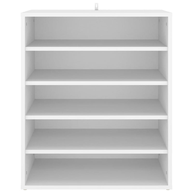 vidaX fehér szerelt fa cipősszekrény 60 x 35 x 70 cm