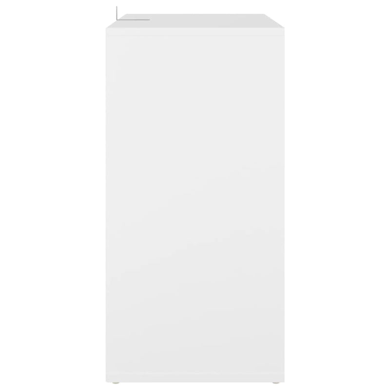 vidaX fehér szerelt fa cipősszekrény 60 x 35 x 70 cm